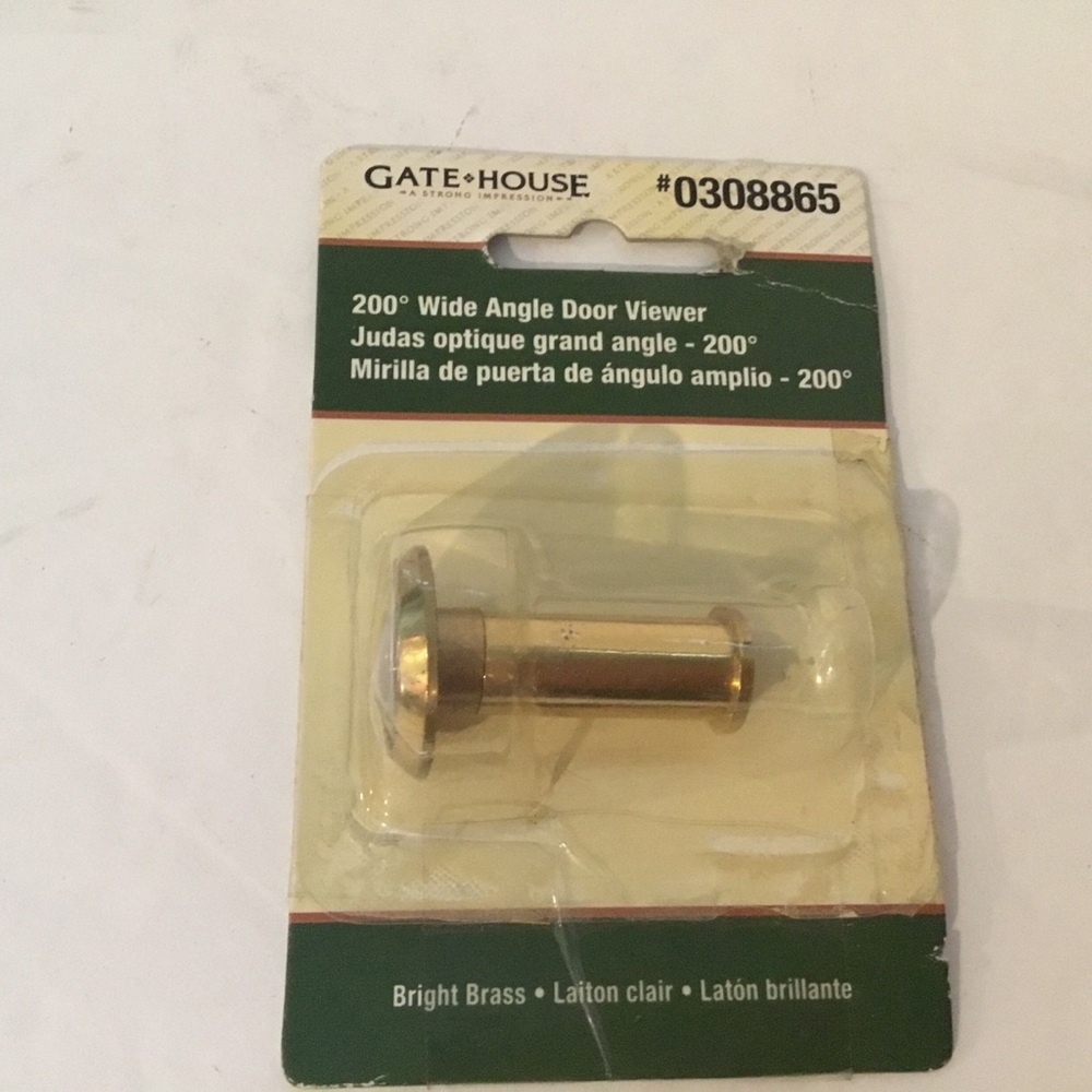 Bright Brass 200° Wide Angle Door Viewer